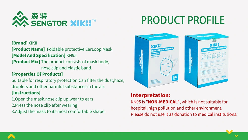 Health Protective Disposable KN95 FFP2 N95 Face Dust Mask